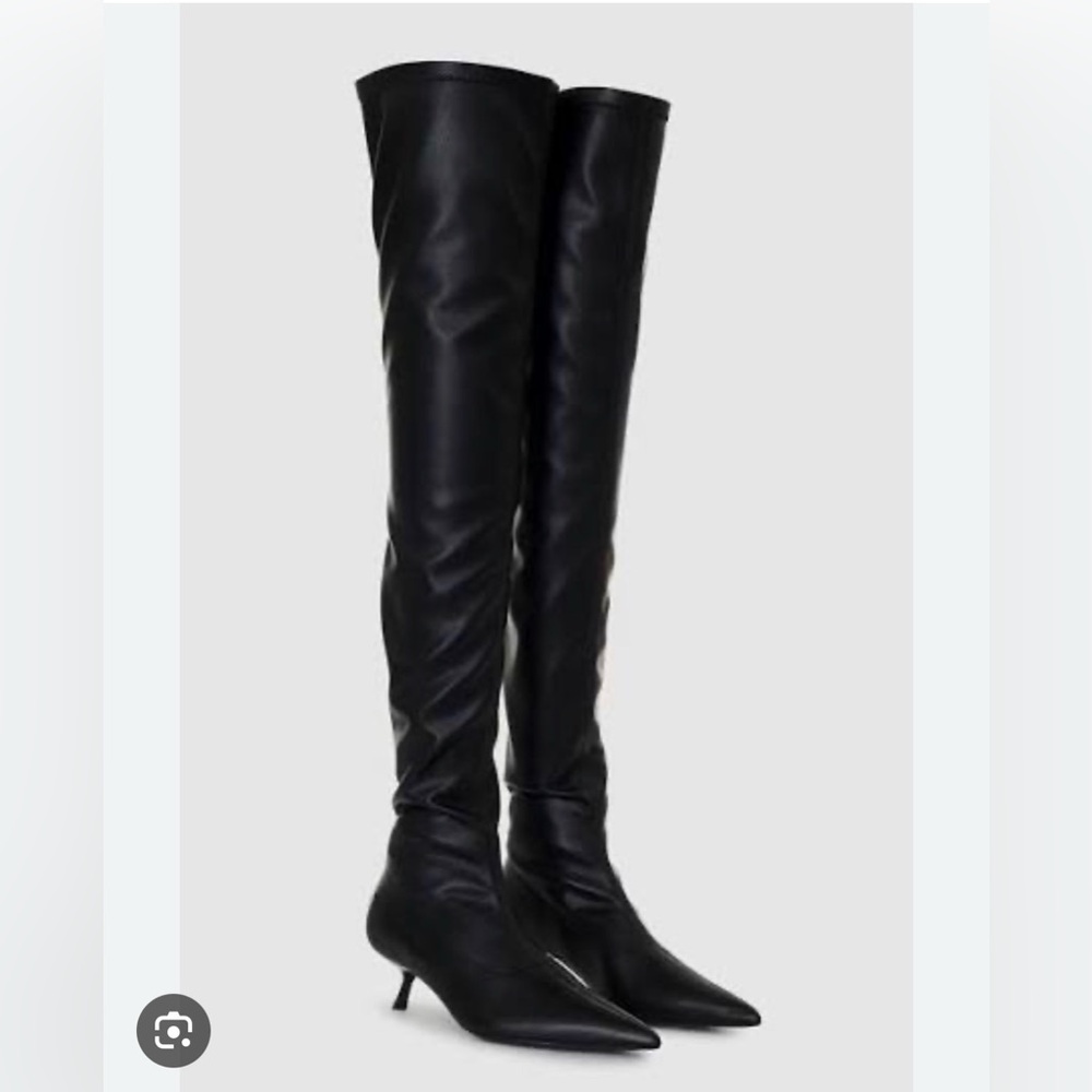 Anine Bing Black Hilda Thigh High Boots